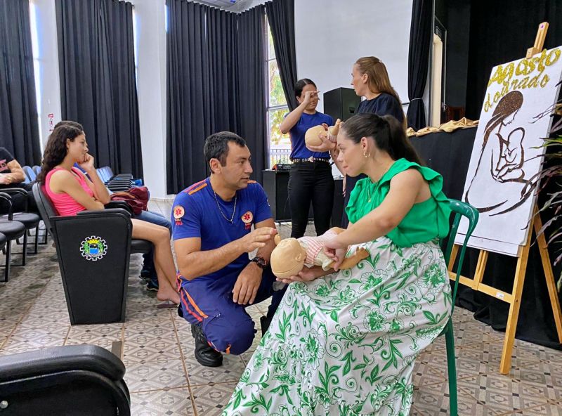 Encontro de gestantes em Itaipulândia aborda cuidados essenciais para mães e bebês